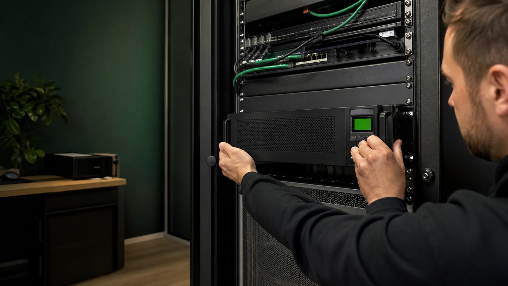 Installation einer USV-Anlage im Serverraum